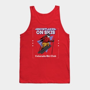 Snowflakes on Skis Skiing Tank Top